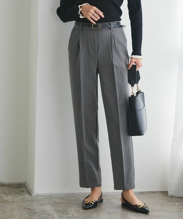 167cm / ストライプ / グレー / TM