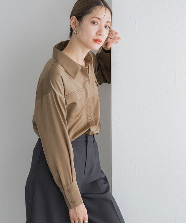 専用ページです♡イタリア購入 とろみロング丈シャツ ベルトはプレゼント♡ ベルト付きシャツ 【Pierrot】 | 【公式】Pierrot（ピエロ）レディース
