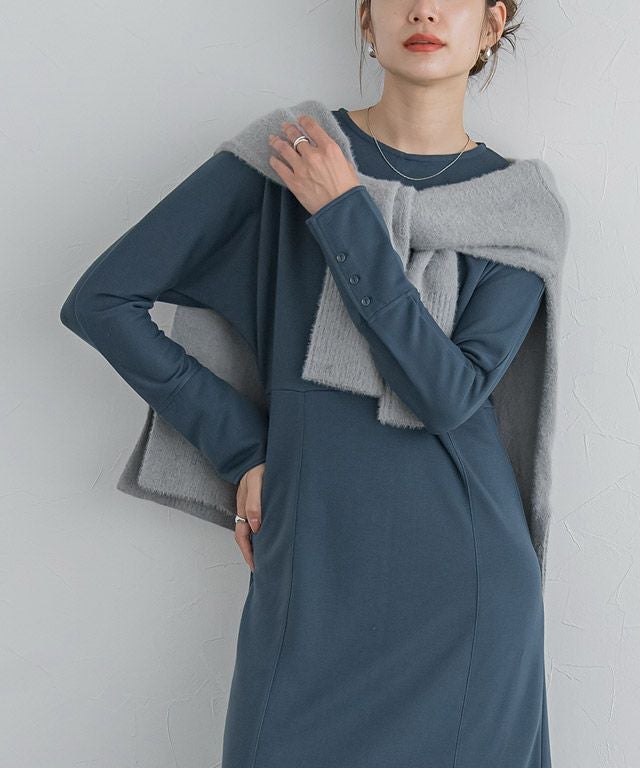 アウトレットSALE！】ドルマンスリーブフレアワンピース【スピード配送