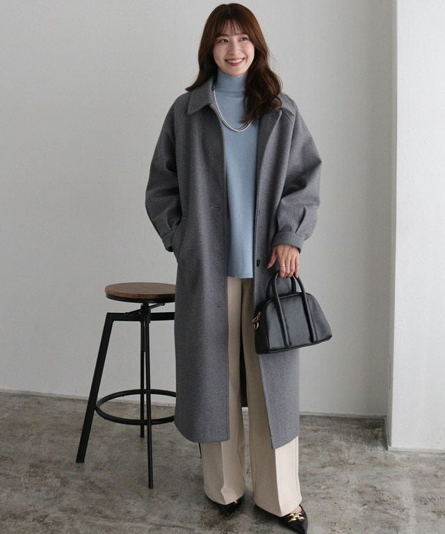 JUSGLITTY♡ウールカシミヤサイドスリットニット♡グレー JUSGLITTY（ジャスグリッティー）の「ウールカシミヤサイドスリット