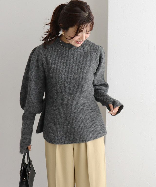 ふんわりウォッシャブルサムホールペプラムニット | 【公式】Pierrot