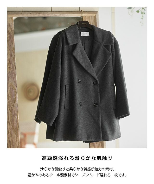 RASW] ウールミックスワイドシルエットピーコート◇ 送料無料 | 【公式