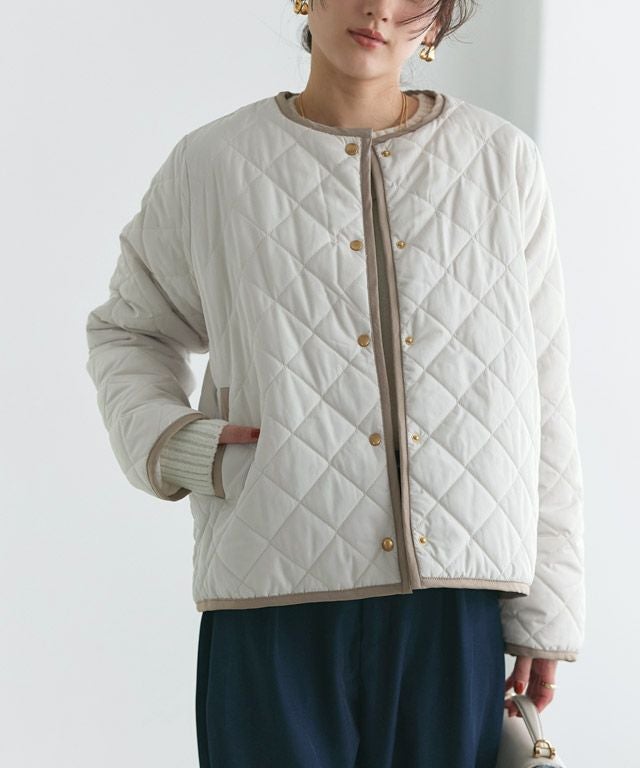 160cm / アイボリー×ベージュ / ショート丈 / M