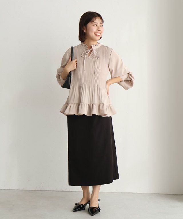 A会場】フレアスリーブトップススカートセットアップ◇送料無料