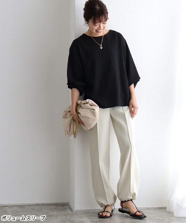 157cm / ブラック / ボリュームスリーブ / M