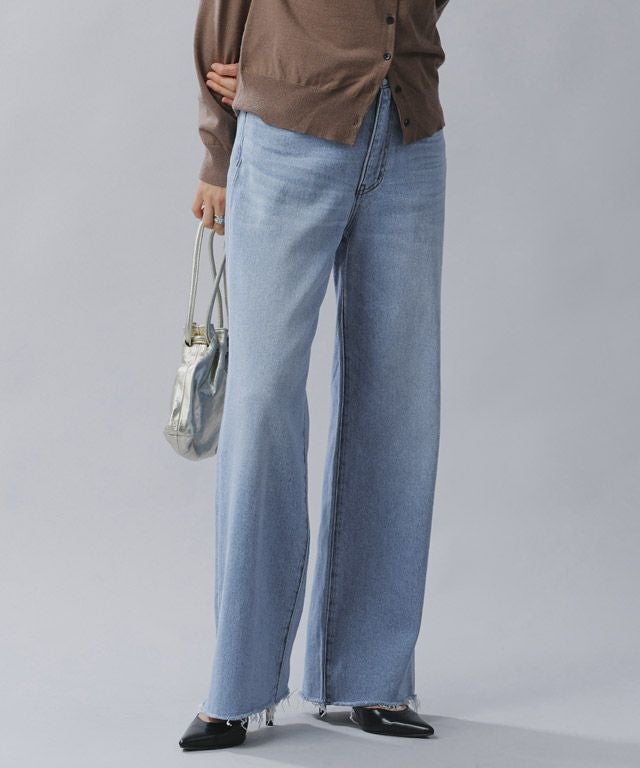 165cm / ノーマル / サックス / カットオフ / M