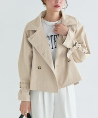 キャンディースリーブショートトレンチコート