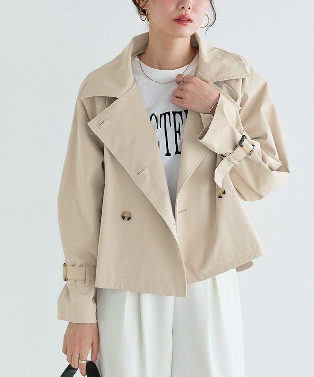 キャンディースリーブショートトレンチコート