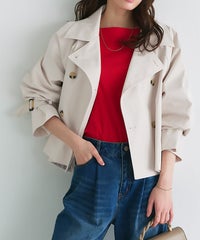 キャンディースリーブショートトレンチコート