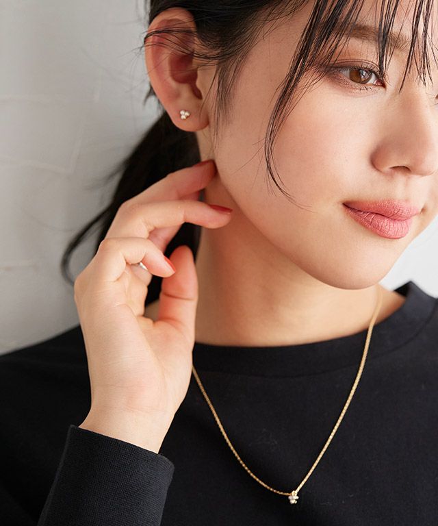ネックレス ピアス　セット ネックレス ピアス セット シルバー925 シンプル トラベルジュエリー