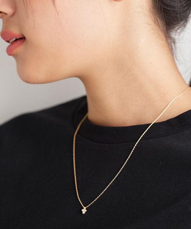 プチトップネックレスピアスセット ［Pierrot］【返品・交換不可
