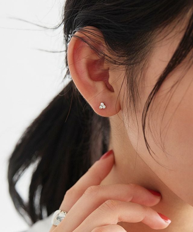 プチトップネックレスピアスセット ［Pierrot］【返品・交換不可