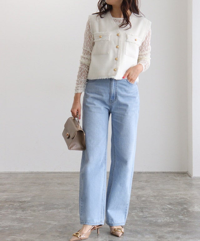 157cm / サックス / M