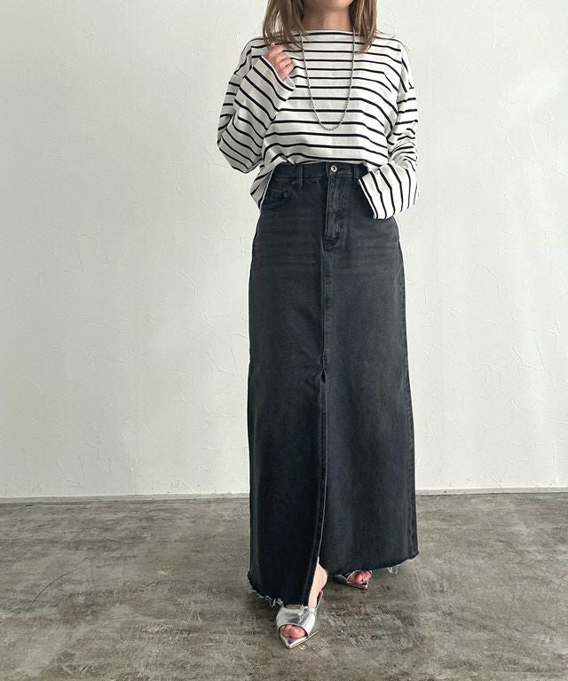 165cm / オフホワイト×ブラック / M