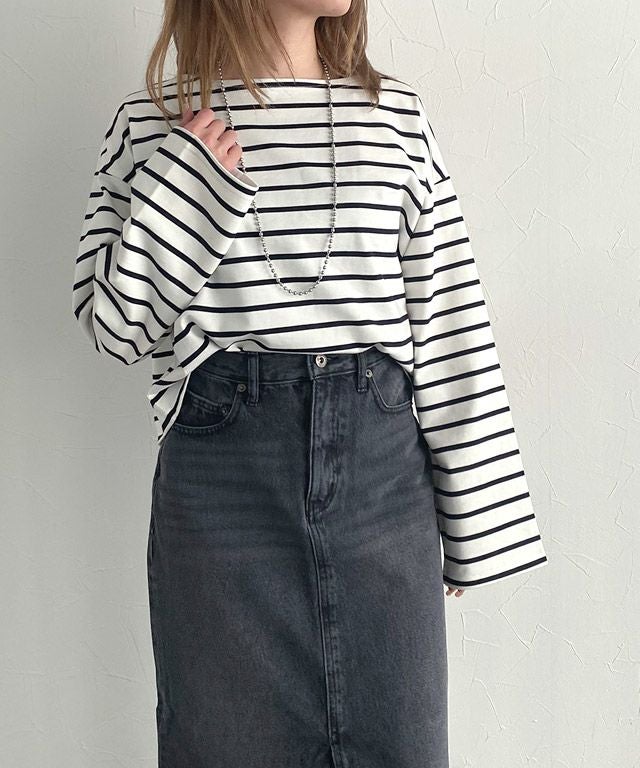 165cm / オフホワイト×ブラック / M