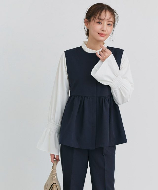 A会場】選べるペプラムセットアップ ◇送料無料【スピード配送