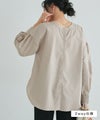 2wayパールボタンブラウス