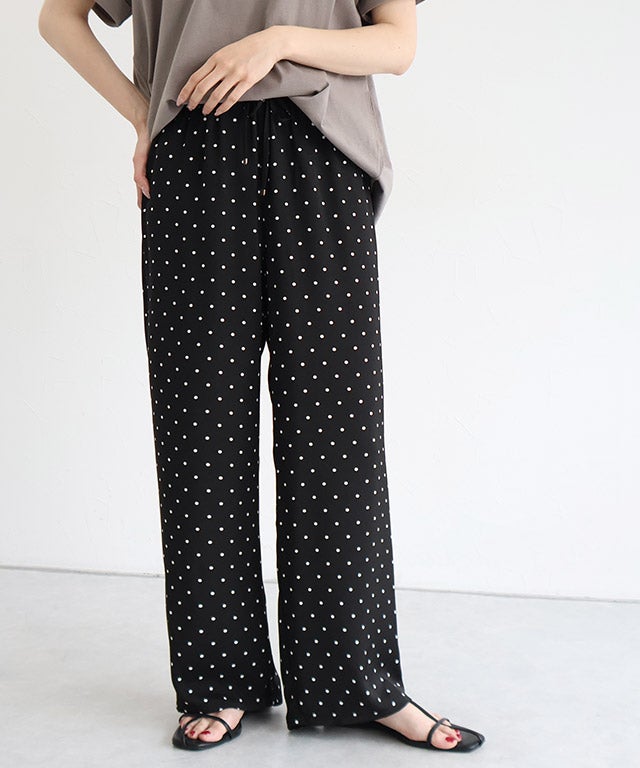 163cm / ドット / ブラック / M