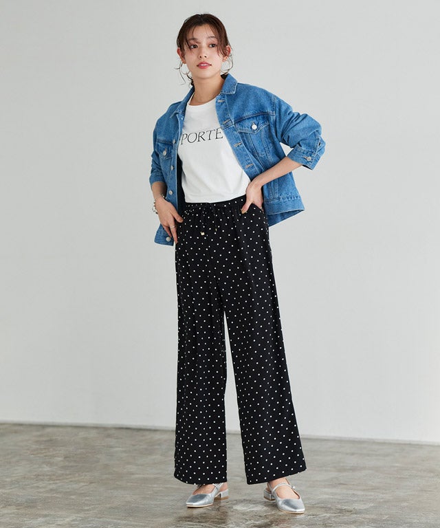 167cm / ドット / ブラック / M