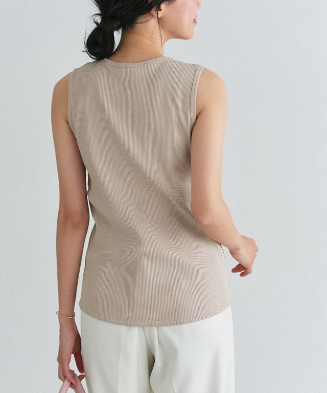 162cm / サンドベージュ / クルーネック / M