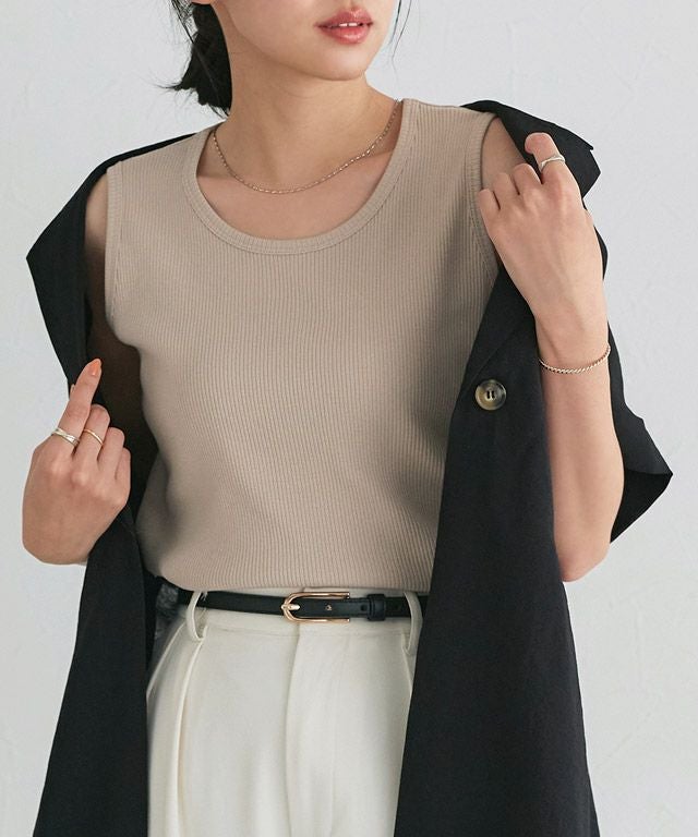 162cm / サンドベージュ / クルーネック / M