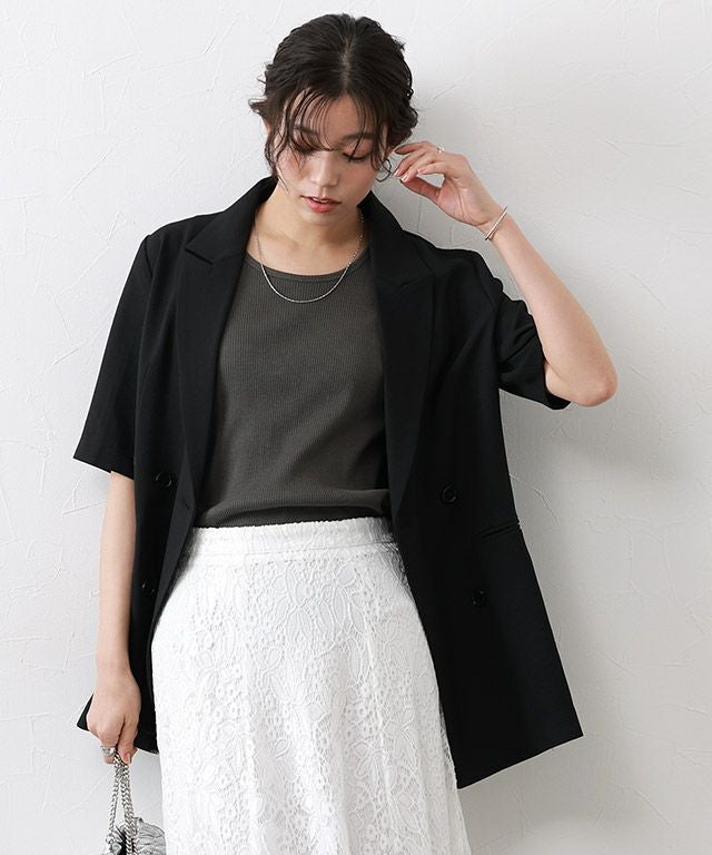 167cm / チャコール / クルーネック / M