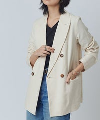 [RASW] ダブルブレストリネンジャケット