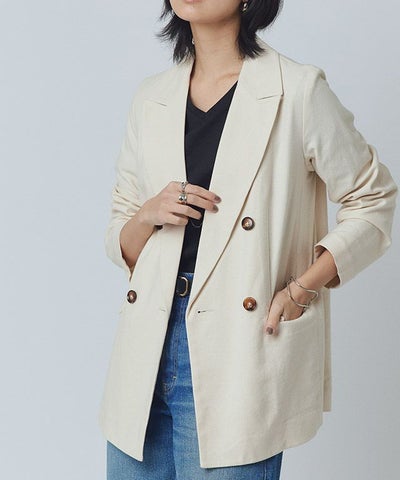[RASW] ダブルブレストリネンジャケット
