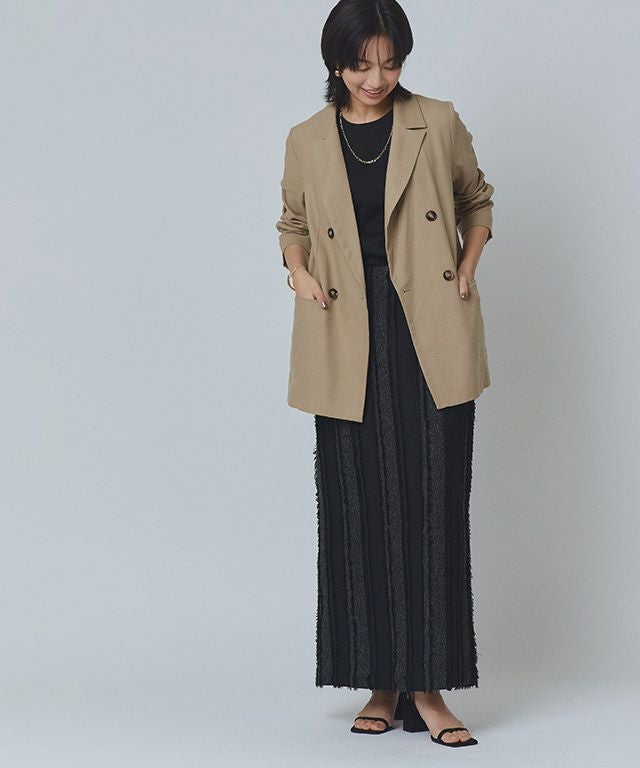 RASW]ダブルブレストリネンジャケット ◇送料無料【スピード配送