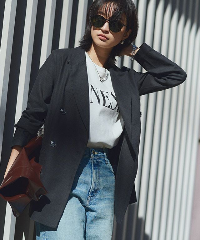 RASW]ダブルブレストリネンジャケット ◇送料無料【スピード配送