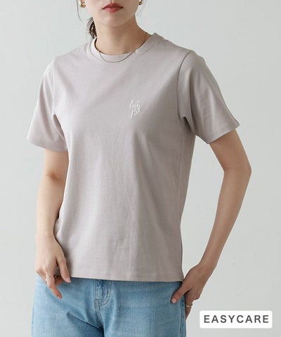 【イージーケア】刺繍ロゴTシャツ