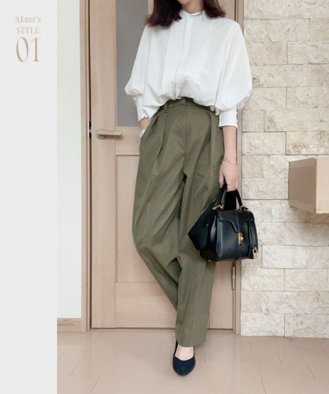 Akaneさんコラボ】[RASW]ピンタックボリュームスリーブブラウス ◇送料