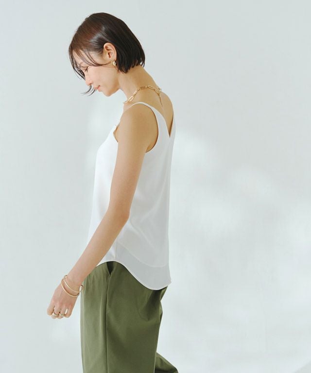 キャミソール0203 MOUSSY | SATIN GATHER キャミ (キャミソール ) |SHEL'TTER WEBSTORE