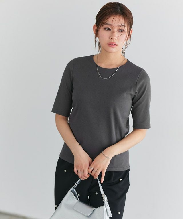 166cm / チャコール / クルーネック / M