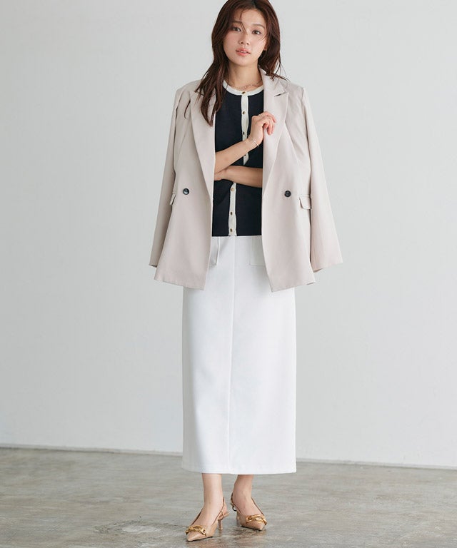 166cm / ネイビー×オフホワイト / M