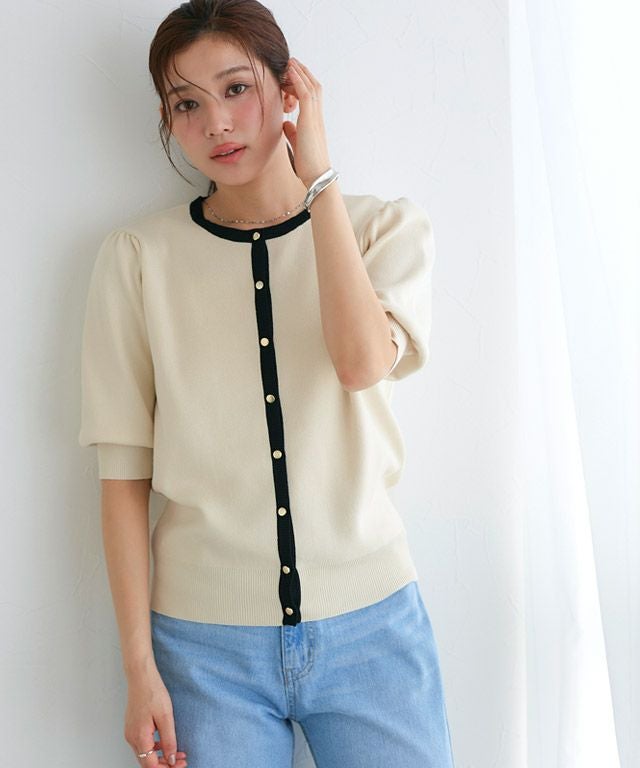 166cm / アイボリー×ブラック / M