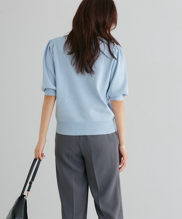 166cm / ライトブルー×オフホワイト / M