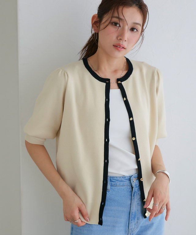 166cm / アイボリー×ブラック / M