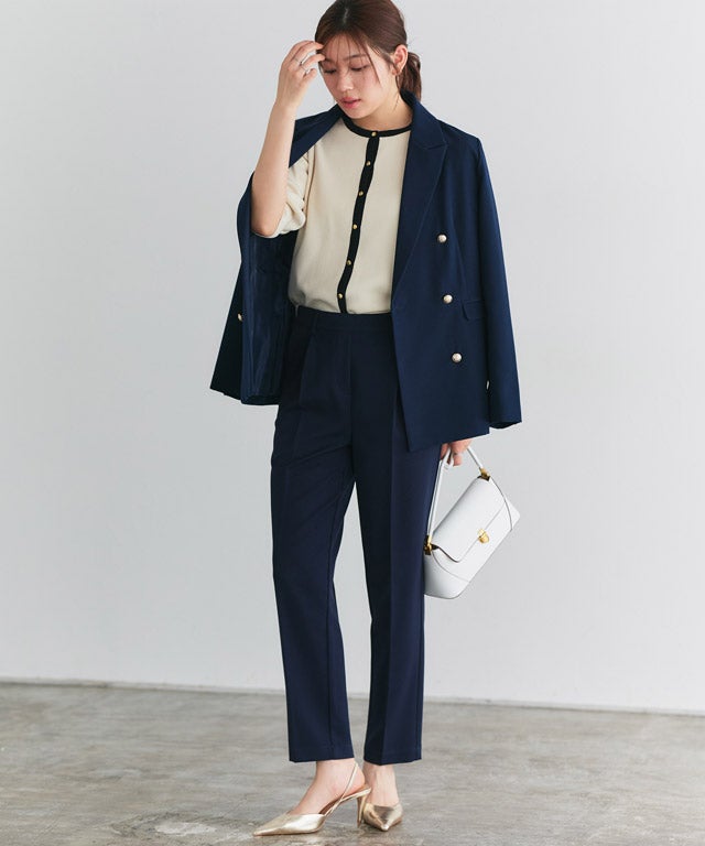 166cm / アイボリー×ブラック / M