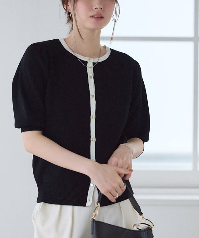 167cm / ブラック×オフホワイト / M