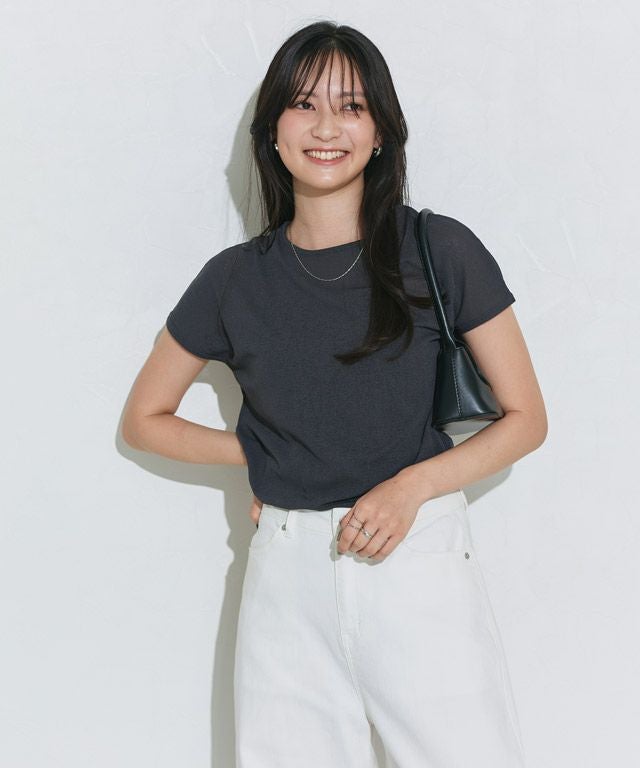 166cm / チャコール / フレンチスリーブ / M