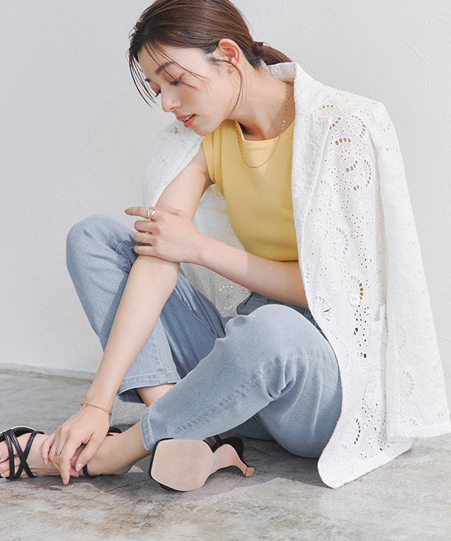 167cm / サックス / M