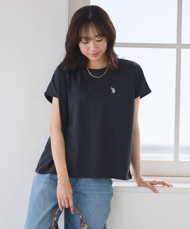 162cm / ネイビー×オフホワイト / M