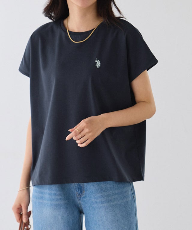 162cm / ネイビー×オフホワイト / M