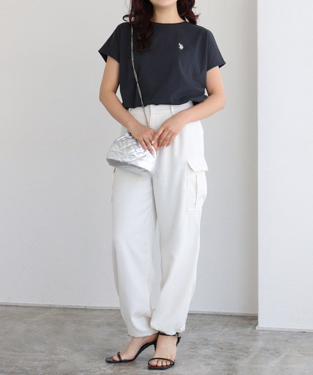 157cm / ネイビー×オフホワイト / M