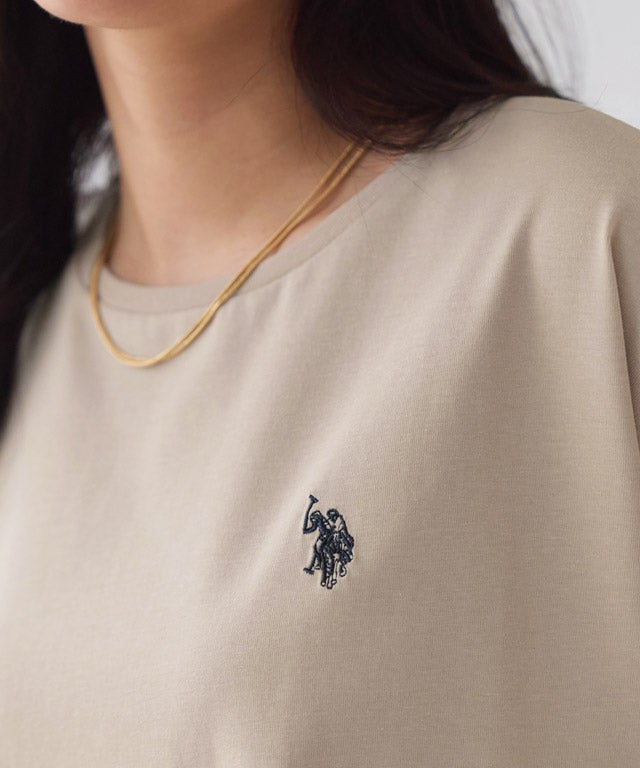 162cm / グレージュ×ネイビー / M