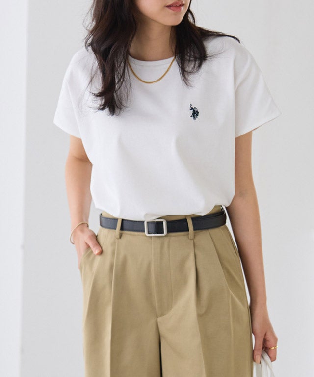 162cm / オフホワイト×ネイビー / M