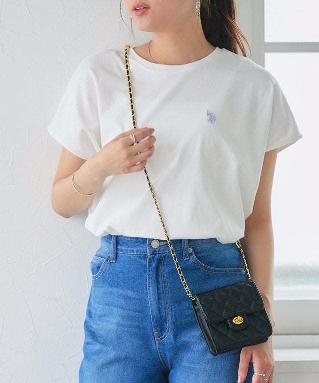 166cm / オフホワイト×ブルー / M