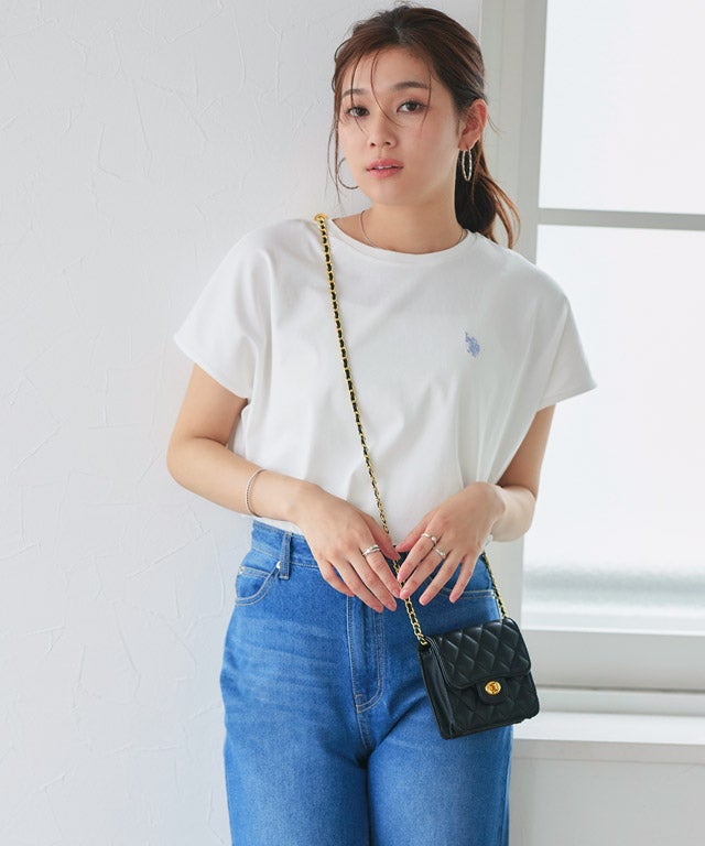 166cm / オフホワイト×ブルー / M