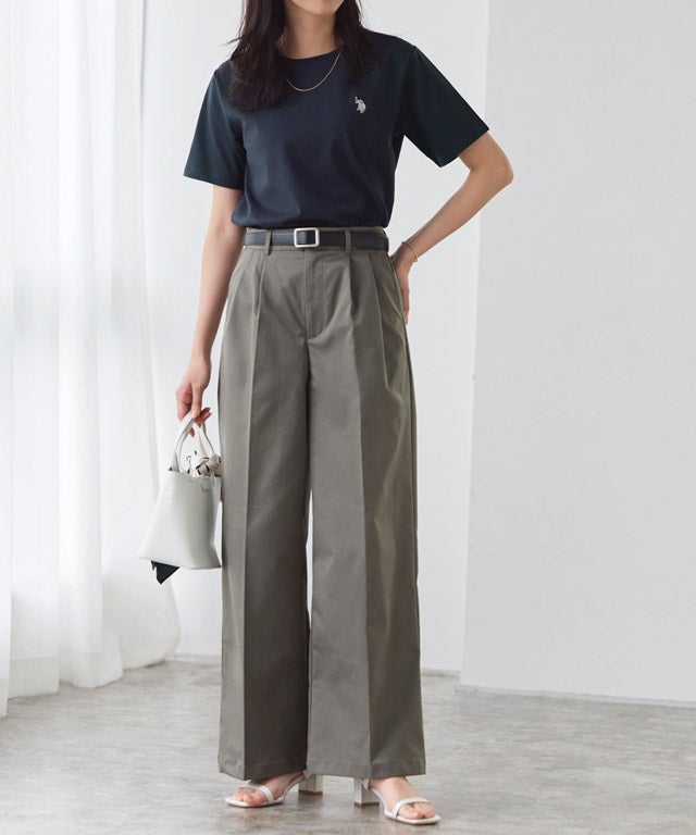 162cm / ネイビー×オフホワイト / M